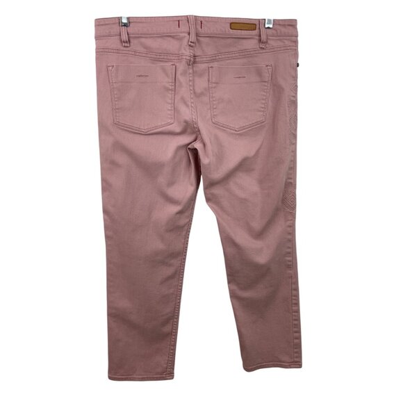 Sanctuary Dusty Rose Embroidered Mid Rise Skinny Jeans Womens Size 29 - Picture 2 of 10